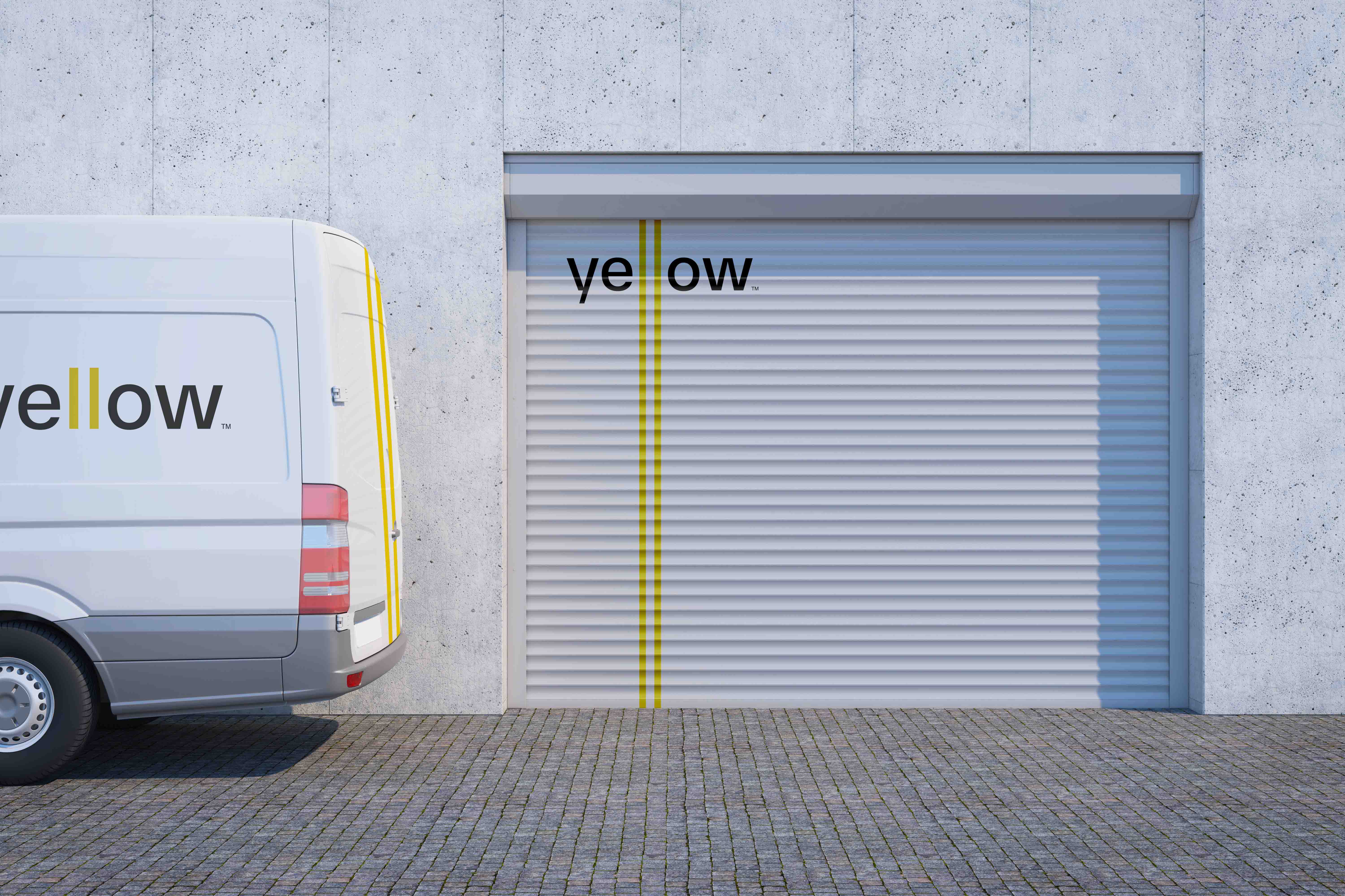 物流行業(yè)Yellow快遞公司品牌形象設(shè)計